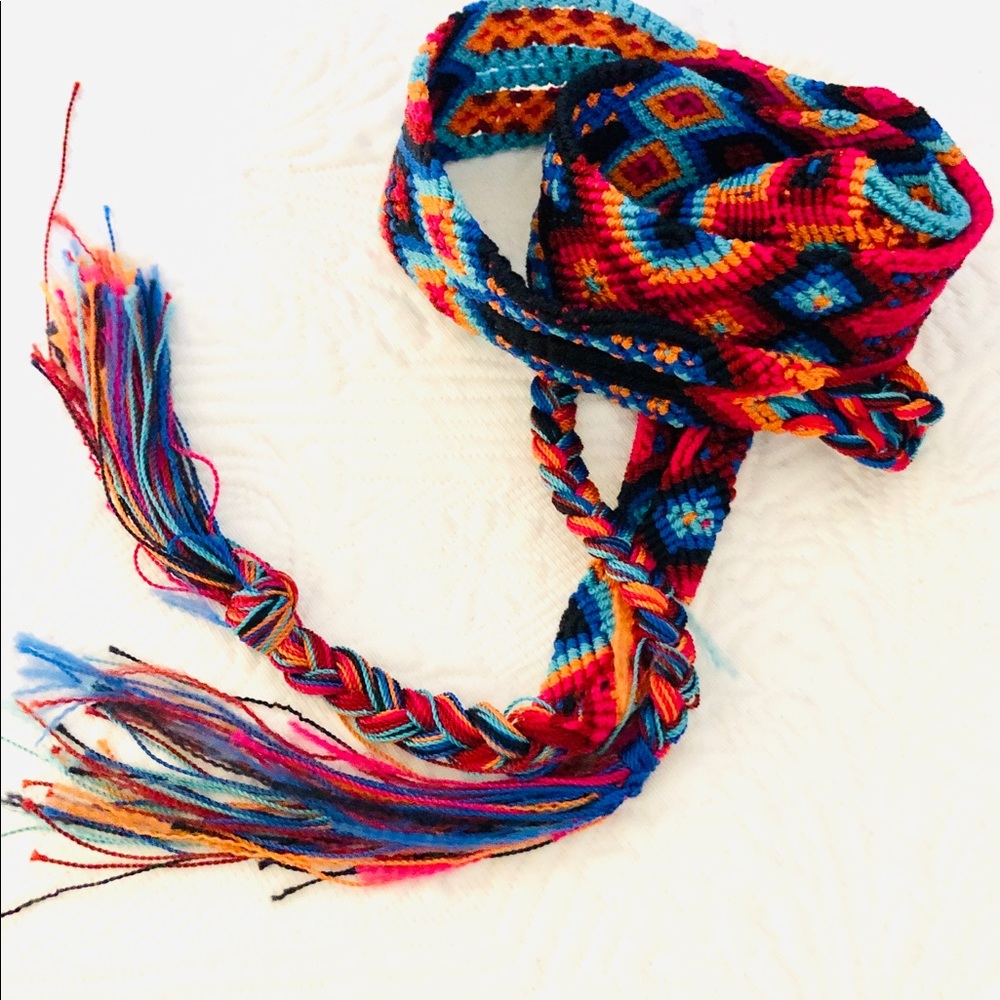 Belt Vintage 1990s handmade woven belt.